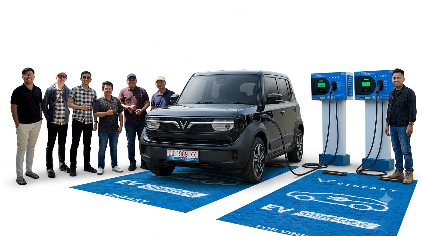Peninjauan dan Evaluasi Bulanan Pembangunan E-VCS V-Green/VinFast di 204 Titik Kabupaten Bantaeng